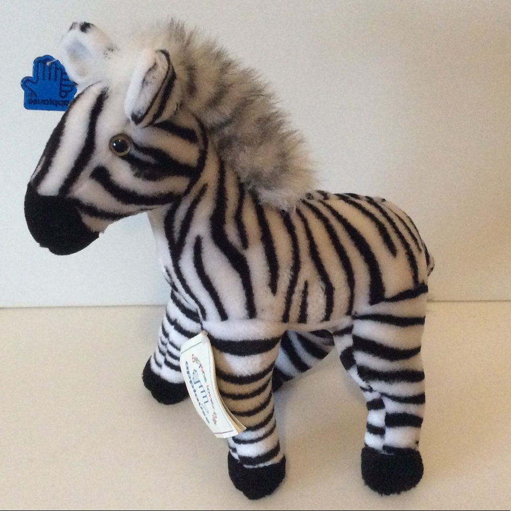 Applause Zippy Zebra Realistic Soft Plush Animal